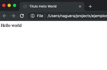 Navegador con hello world